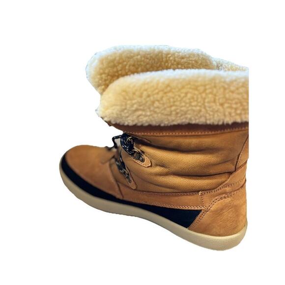 Alpine Design Sofia Women’s Boots Beige Leather Ortholite Faux Fur Size 11 Snow - Picture 10 of 10